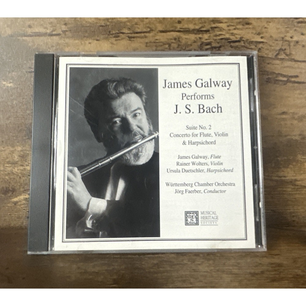 James Galway Performs J.S. Bach (CD, 1994) Tested And Working Fast Safe Shipping